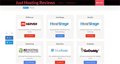 Desktop Screenshot of justhostingreviews.com